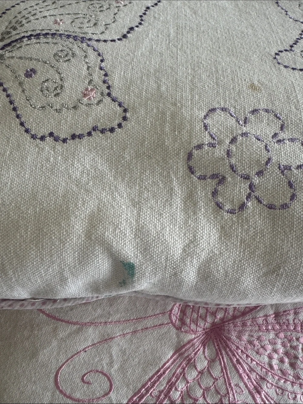 Lilac butterfly soft quilted